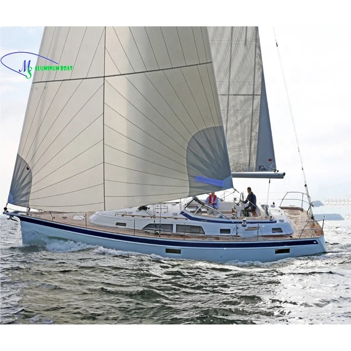 Fiberglass sailing boat luxury boat 14.45m 95hp for sale MS Aluminium boat