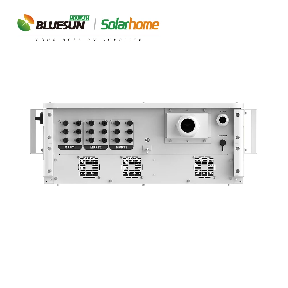 Bluesun 15kw 20kw 30kw 35kva 40kva inverter solar On grid dual MPPT three phase 400V output voltage