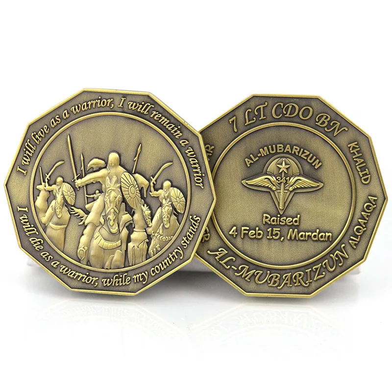 Manufacture Souvenirs Laser Engraving Metal Stamping Old Ancient Commemorative Coins Molds Maker Blank Custom Challenge Coin