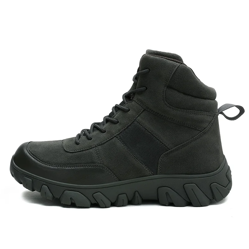 
Jinjiang top seller 2021 big size snow hiking ankle Durable waterproof leather military hunting boots for men shoes 