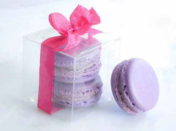 Factory Supply Custom Logo Clear Plastic Macaron Gift Boxes