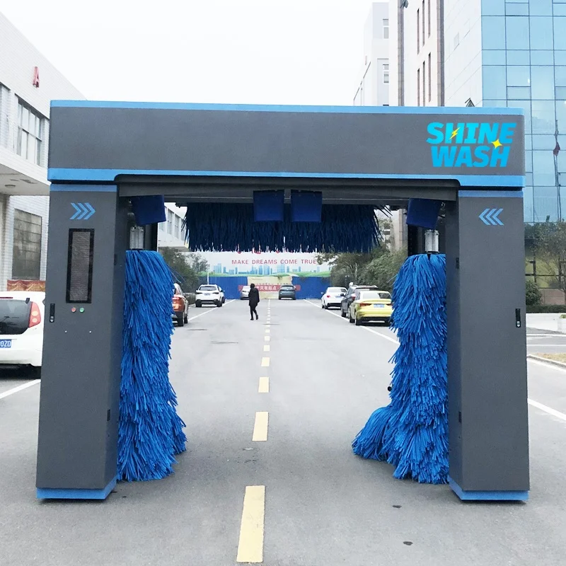 Shinewash S1 опрокидывающийся козловой Станок Для Мойки автомобиля с 5 кисточками фотоэлектрический датчик Высокоинтеллектуальный не поврежденный автомобильная краска