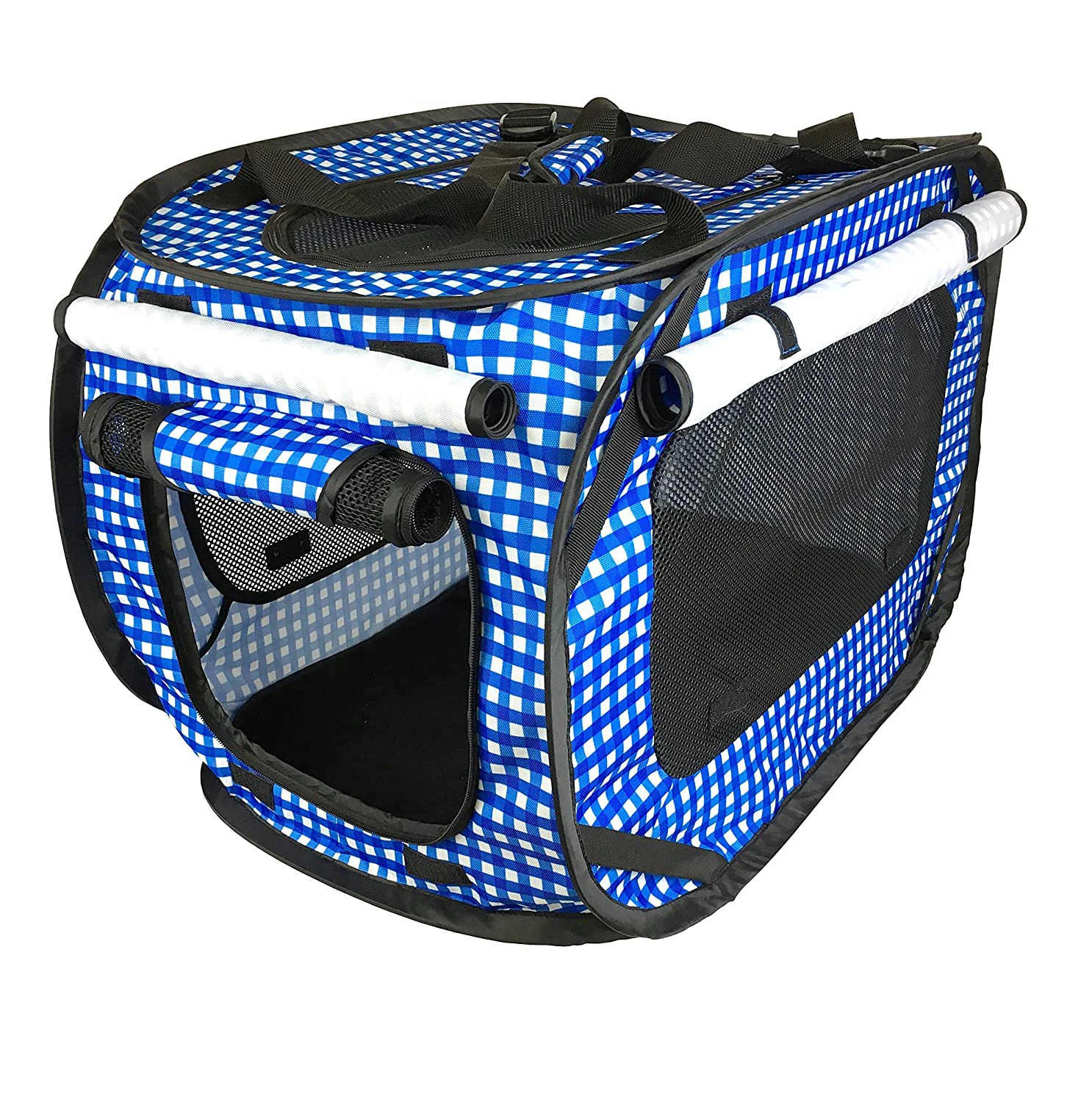 Переносное автомобильное сиденье Kennel Cat Bed Collection Выдвижной Дорожный вольер для домашних животных 36 дюймов Д x 21 дюйм Ш в