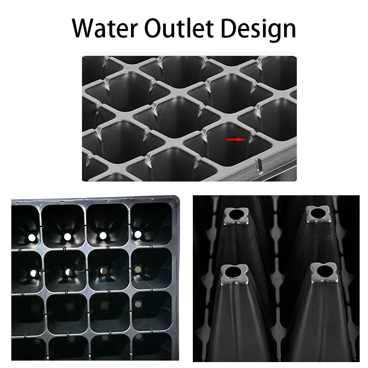 Custom PS (Polystyrene) Seedling Tray Cells Pack of Plant Starter Trays for Nursery Garden & Hydroponics for Flower & Plant U