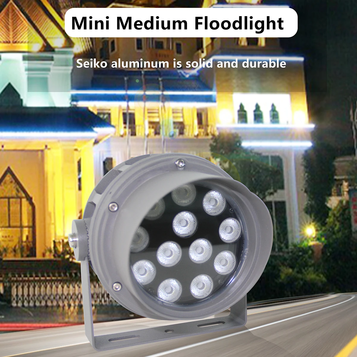 Заводской водонепроницаемый Светодиодный прожектор castom IP66 наружный DMX512 rgb 24 Вт RGBW