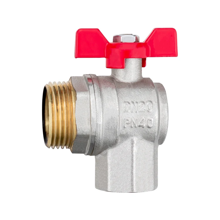 TMOK High Quality 1/2 3/4 Brass Angle Type Valve Union Ball Valve for Water Gas Oil