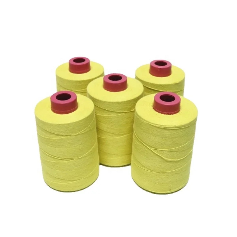 Eco-friendly High Strength Abrasion Resistant FR Sewing Thread 100% Meta Aramid Sewing Thread