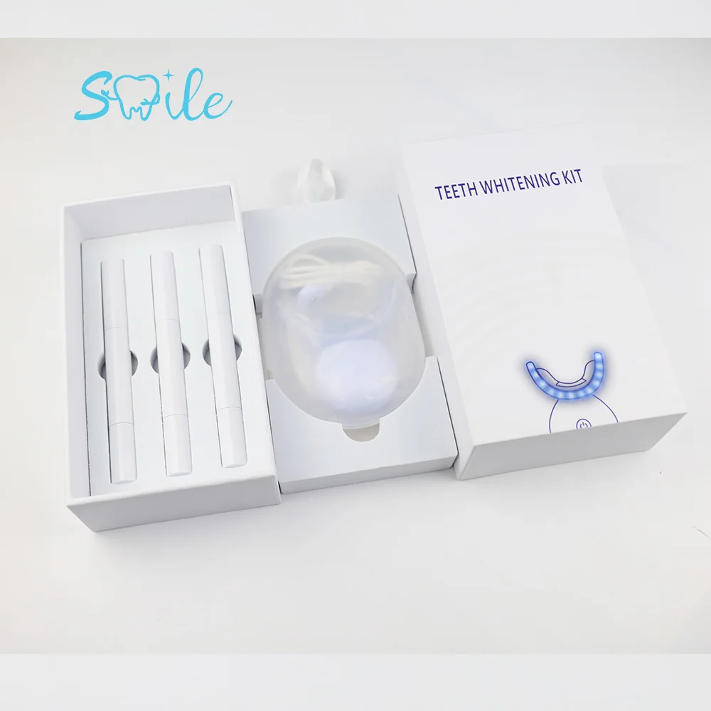 Factory Supply Customized Professional Teeth Whitening Led Kit 16leds 32leds Blue and Red Light