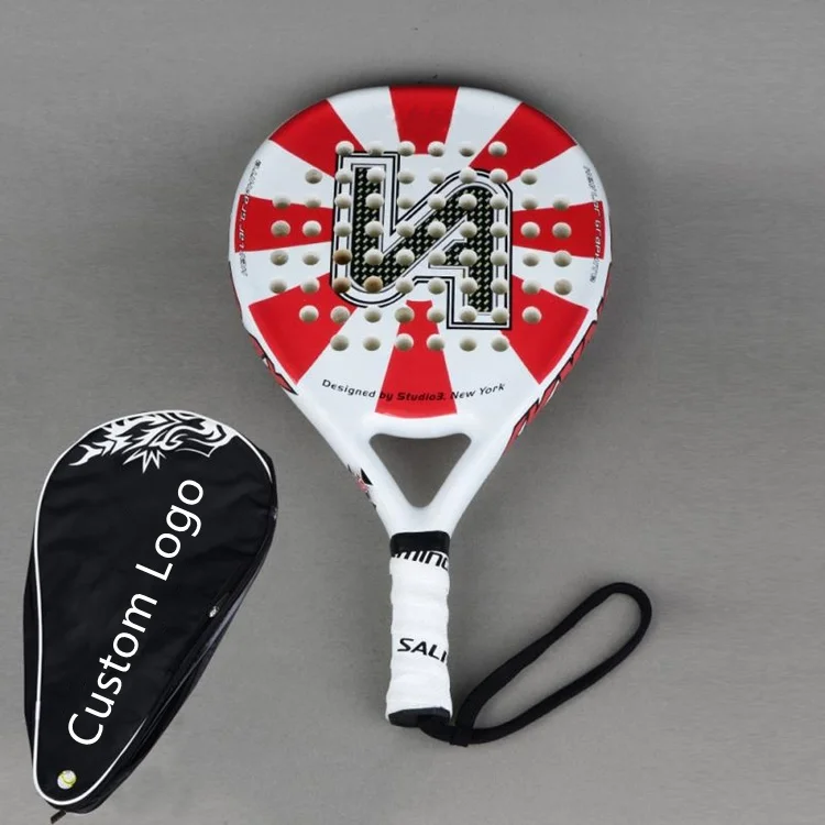 Profesional Customized Design Lightweight Carbon Fiber Beach Tennis Racket Tennis Padel Racket