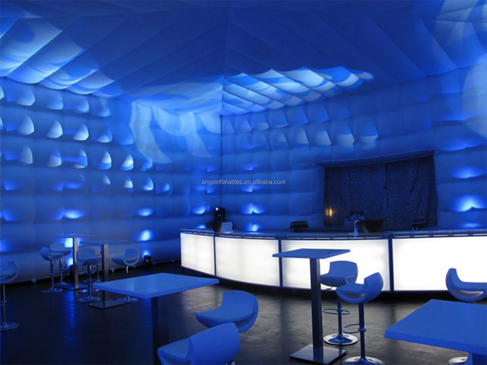 ANGE outdoor commercial inflatable tent white giant cheap inflatable light tent LED inflatable nightclub