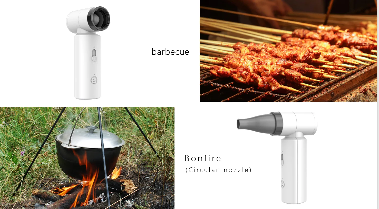 2024 new trend Turbo Fan leafless Small Mini Portable Hair Dryer  USB Rechargeable Handheld Fan Machine Outdoor travel fan