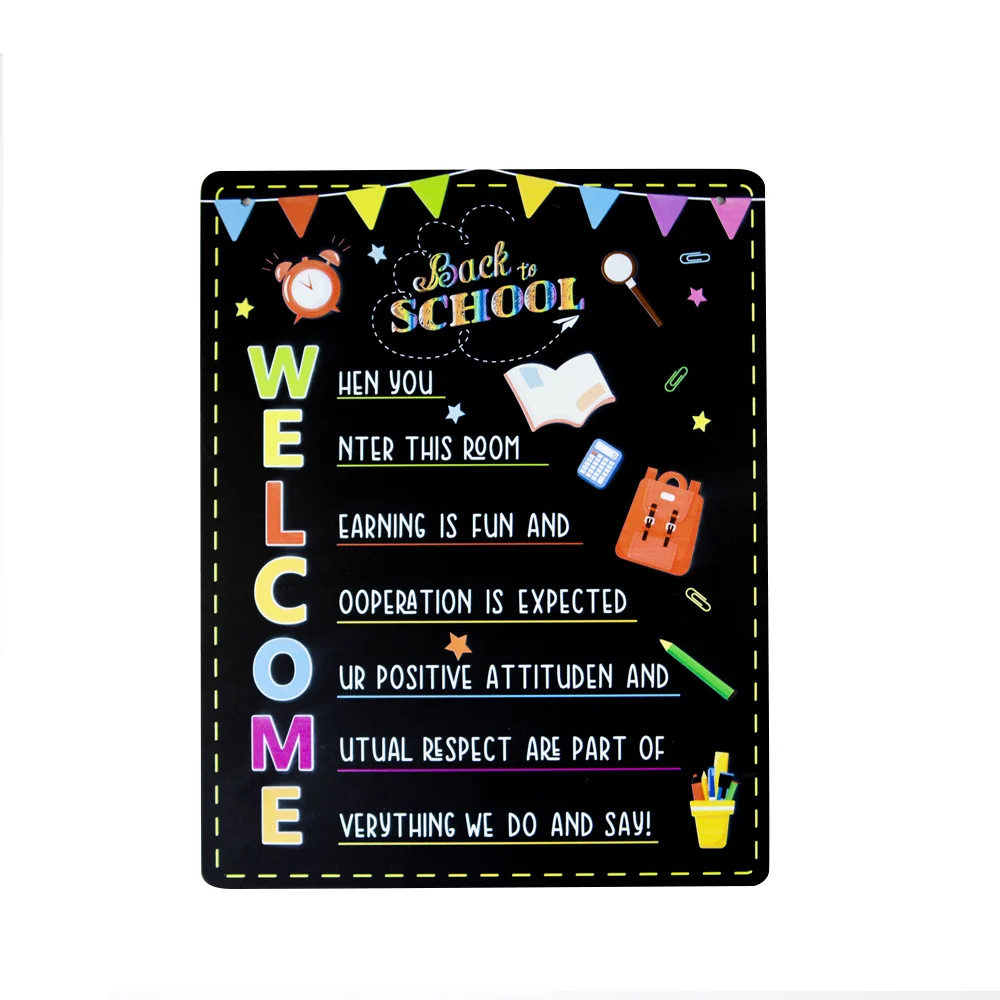 School Office Supplies Magnetic Wet/Dry-Erase Blackboard Refrigerator Chalkboard Custom Double Sided To-Do Lists Board