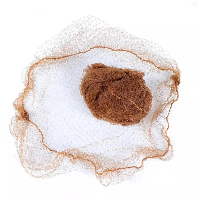 Wholesale Five Colors Nylon Hairnets Black Brown Coffee Color Invisible Soft Elastic Lines Hair Net