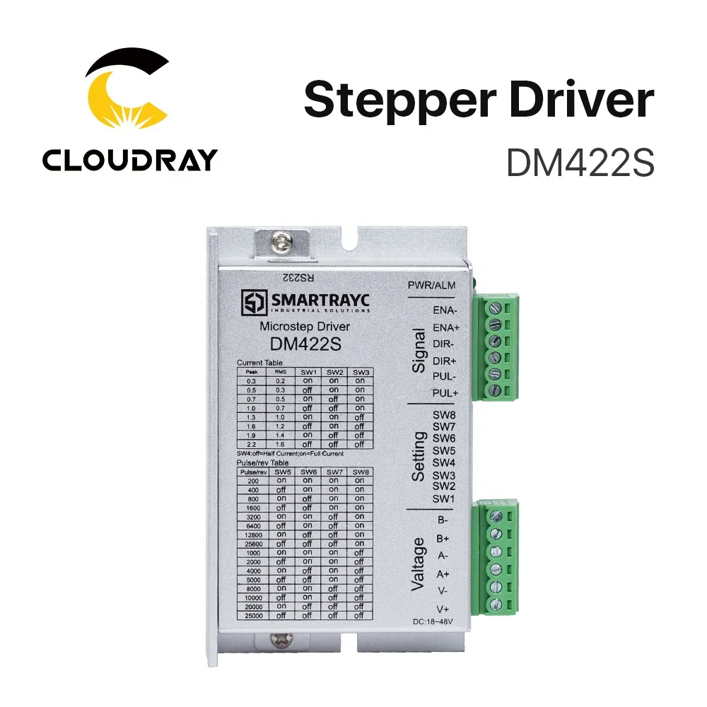  Cloudray DM61 2-фазный Драйвер шагового двигателя DM422S для гравировального