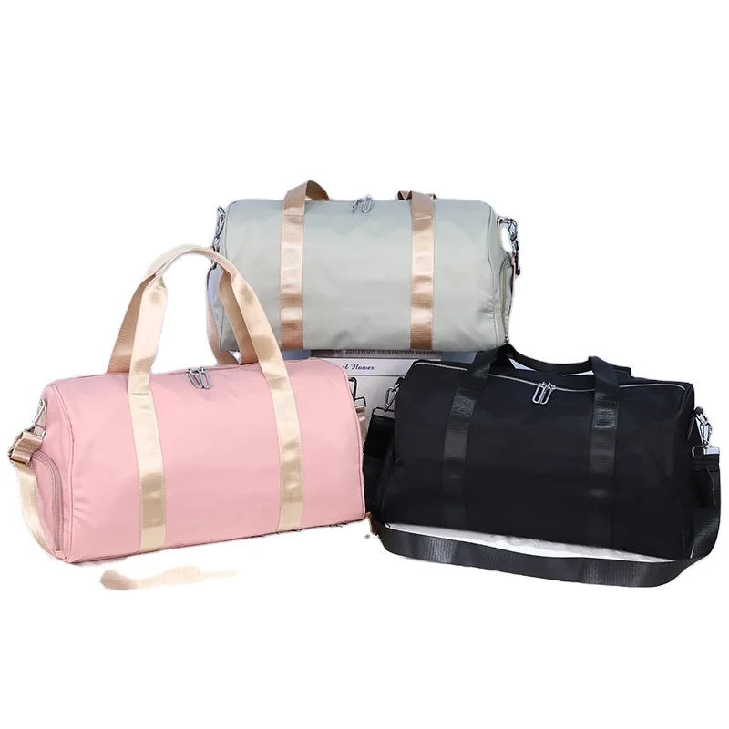 Customized Logo Large Capacity Pink Duffle Bags Gym Man Women Waterproof Sports Travel Bag Small Duffel Bag