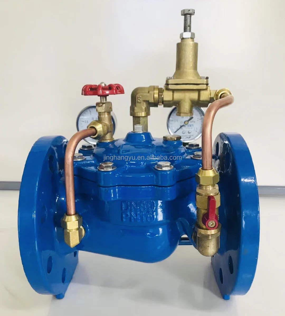 200X Ductile Iron Hydraulic Control Valve Water Control Pilot Operated Pressure Reducing Valve