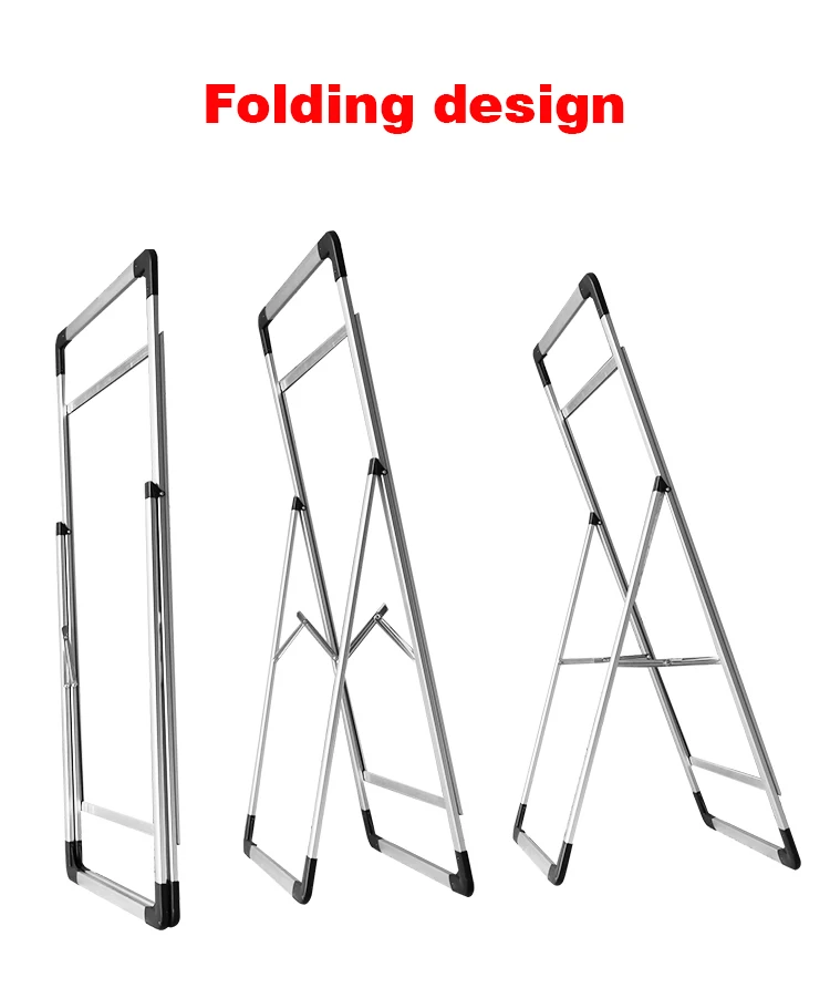 Restaurant menu display aluminum frame single and double vertical KT board advertising portable stand brand