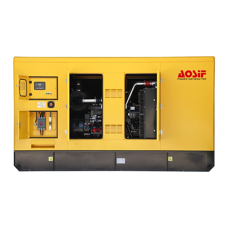 China factory 50/60HZ super silent diesel generator 50kw 60kw with brand engine for sale