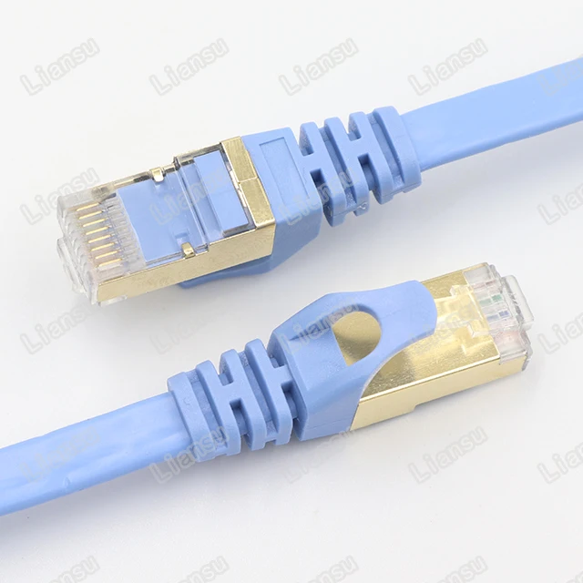 Сетевой кабель Liansu Linksup соединительный rj45 8P8C плоский 0 5 м 1 2 3 м-30 CAT 7