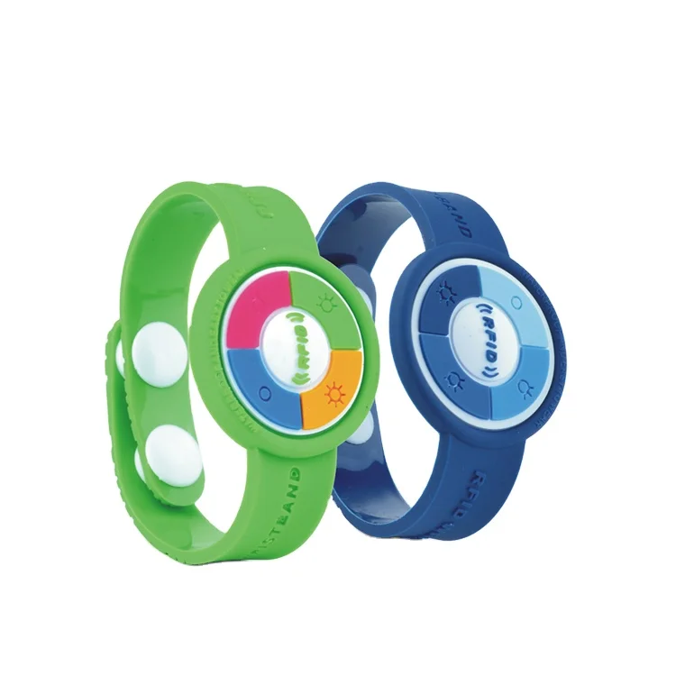 Shenzhen DC Smart nfc silicone bracelets waterproof wristbands rfid for water park