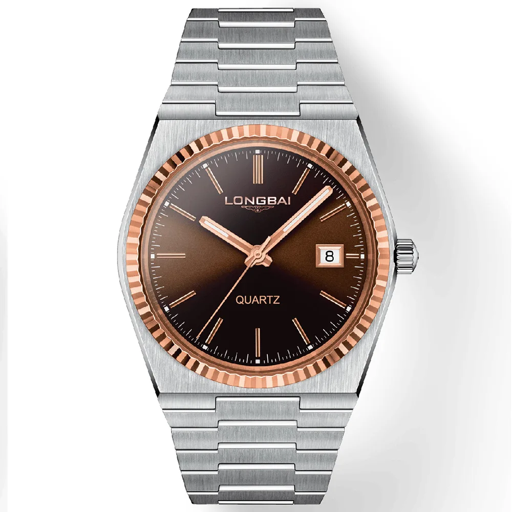 Brave Light Longbai Lb1352 Latest Design Luxury Original Watch Minimalist Brand Quartz Men Stainless Steel Band Calendar Date Wa