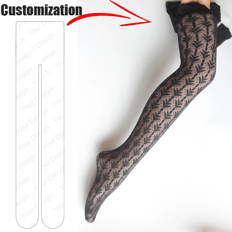 Professional Silk Tube Seamless Tights Stockings  Custom Pattern Dance Tights For Fat Woman Plus Size Free Size