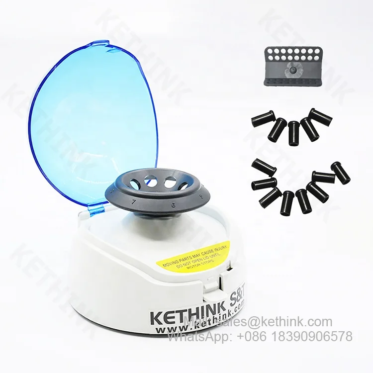 High Quality Low Price KT-MC6000 6000rpm Mini Lab Centrifuge with Rotor Suitable for 4 Rows 0.2ml*8 Pcr Tube Strip Testing