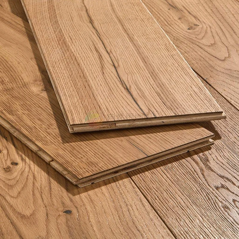 Scratch-Resistant Home Usage Engineered Flooring Customized Oak Flooring