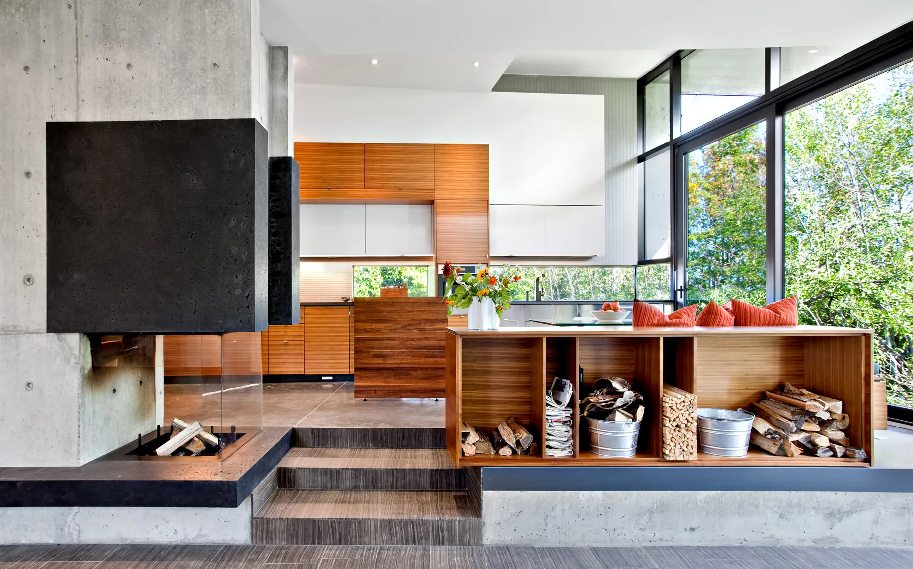 two stories prefabricated luxury wooden prefab house villa for sale