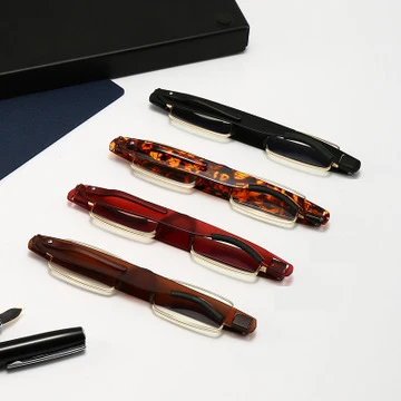 TR90 Anti Blue Light Foldable Reading Glasses 360 Degree Rotate Folding Reading Glasses
