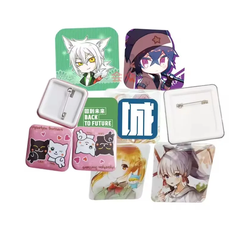 68*24MM Manual Rectangle Badge Maker Machine Metal Tinplate Badge Making Machine With Mold