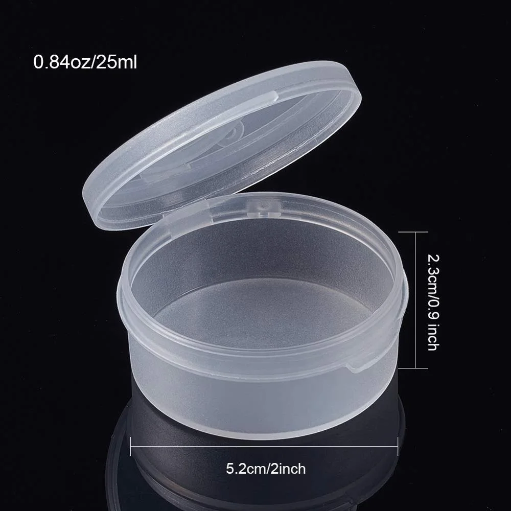Travel Portable Transparent Plastic Storage Box Earphone Cable Earbuds Container