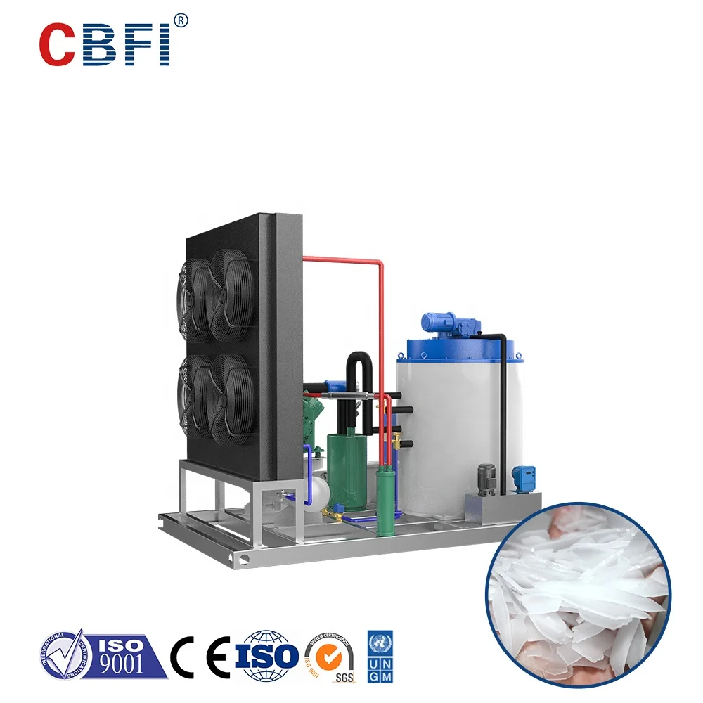 China Made Industrial Ice Flaker Machine with CE Certification Flake Ice Machine 5 Tons