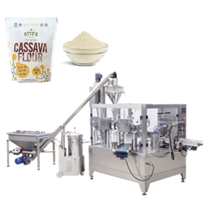 Ziplock bag packing machine doy pack cassava flour packing machine