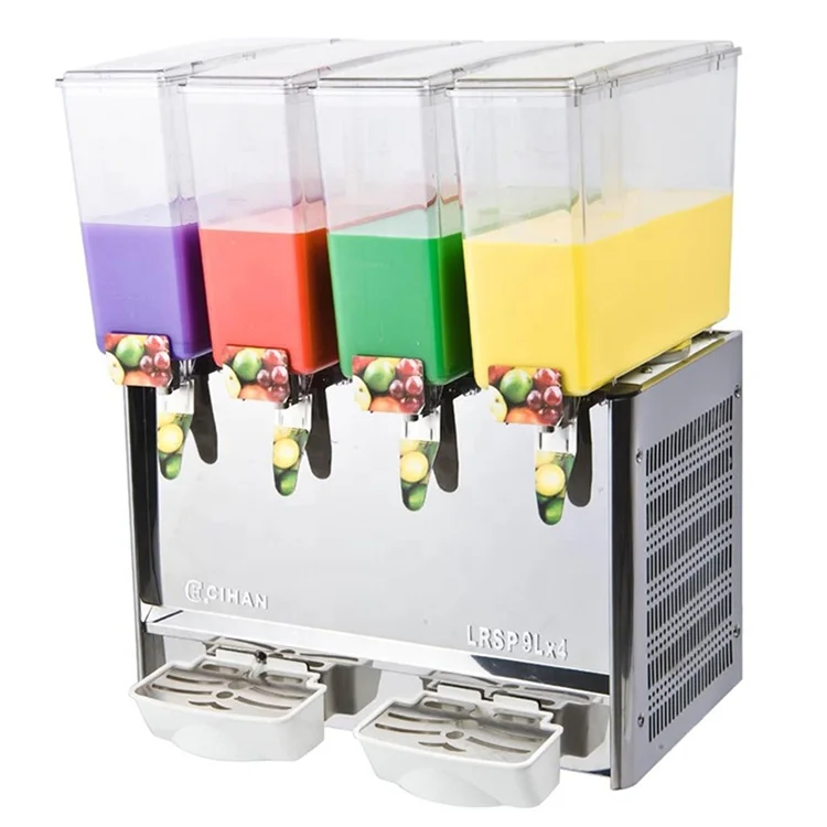 Commercial 18L Cold and Hot Juice Dispenser 3 Tank Juice Dispenser