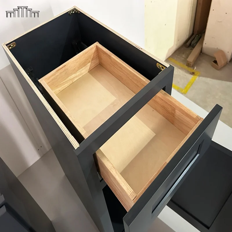 China/Vietnam Factory Wholesale RTA Kitchen Cabinet CARB-2 KCMA Certified Wooden Cabinets American Shaker Style Kitchen Cabinet