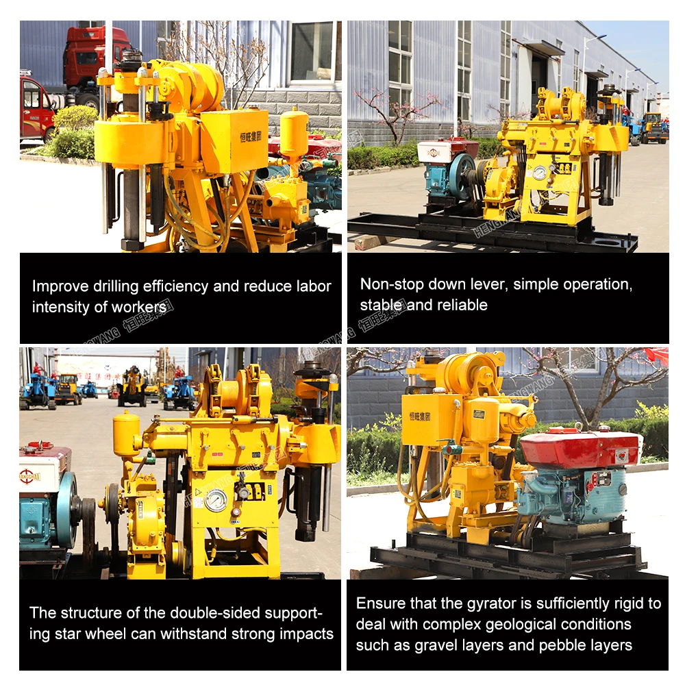Cheap HW-160 160m Depthfull Hydraulic Core Drilling Rig Equipment Russia for Water Well