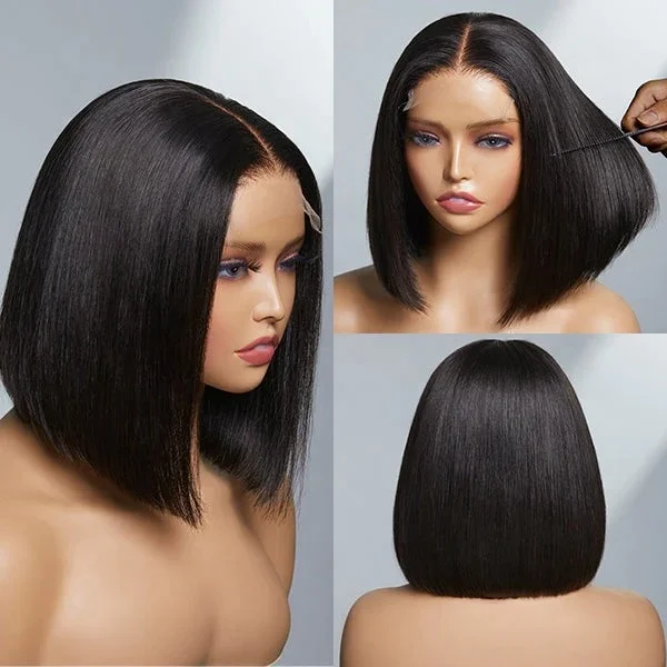 New Style Russian Short Cut Wig Human Hair Lace Front Wig in Zurich,body Wave Platinum Full Lace Wig,geisha Finger Wave Wig Free