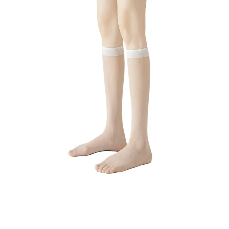 Summer thin stockings look slimmer jk Black stockings below knee high Socks For women