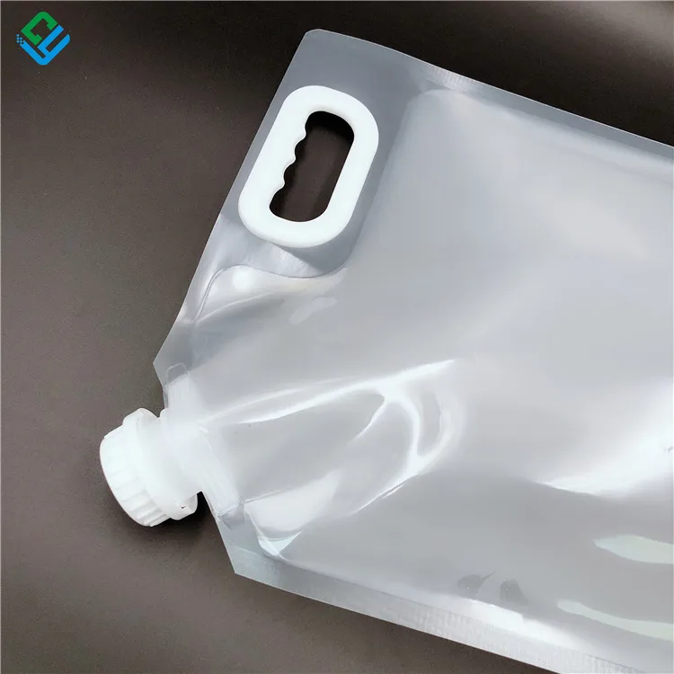 Wholesale BPA Free Food Grade Clear Plastic Storage Jug For Camping Hiking Backpack Spout Pouches 1 Gallon