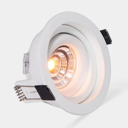 COB DTW LED downlight 360 gyro gimbal adjustable dim to warm downlight