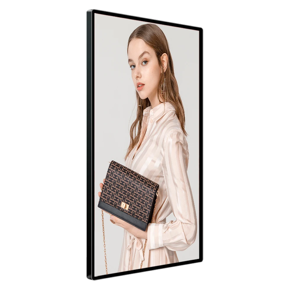 Wall-mounted advertising machine Indoor advertising machine screen backpack customizable small advertising screen led display