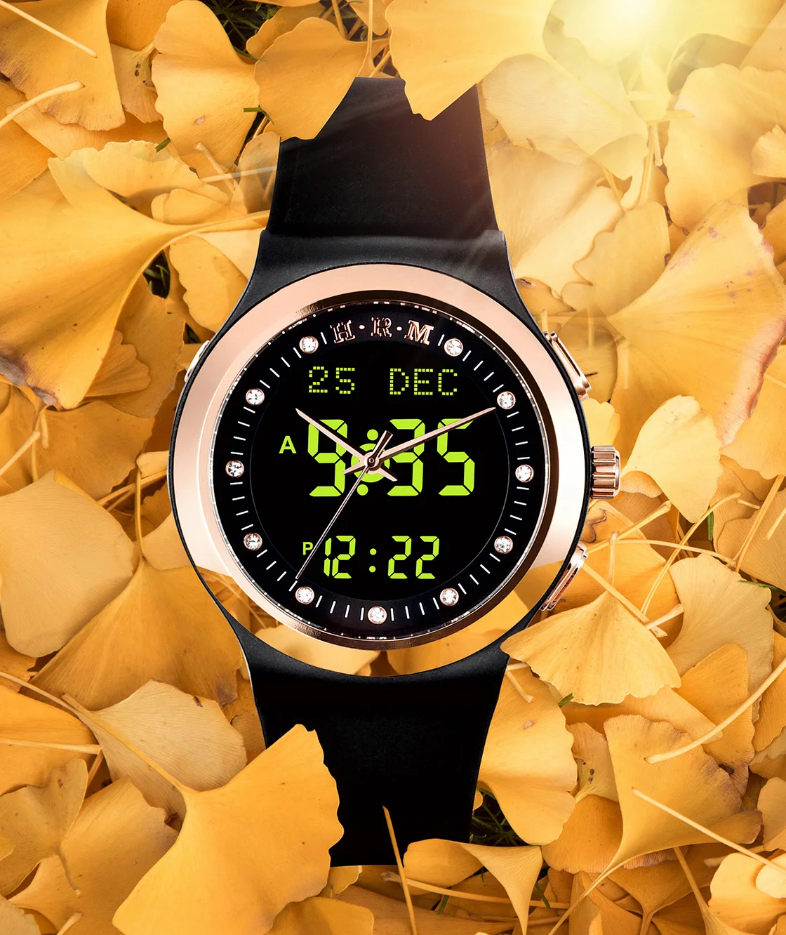 Classic alharameen prayer time digital azan watch HA-6126