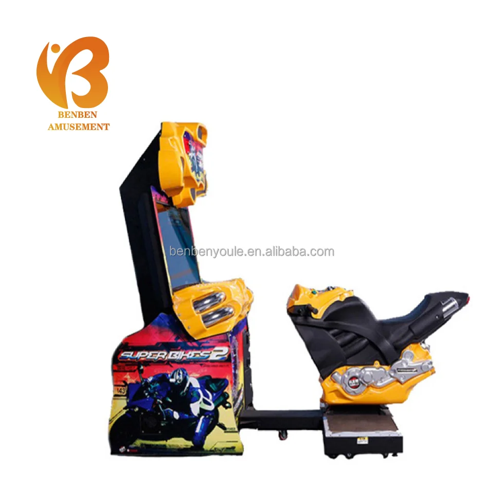 Indoor Crazy Speed Driver Racing Game Machine Coin Operated Race FF Super Bike 2 Motor Arcade Games Car Racing Machine