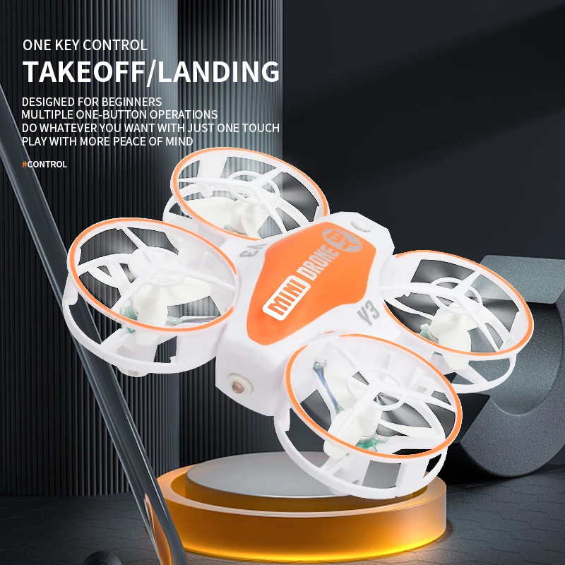 2.4G mini 4-axis long range fixed height remote control airplane obstacle avoidance drone with lights remote control quadcopter