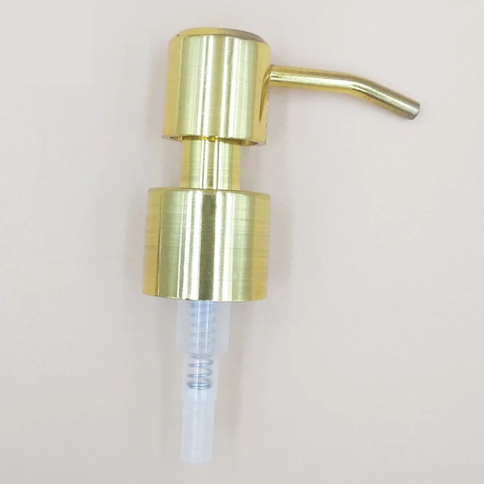 Wholesale 24mm plastic copper silver gold plated cosmetic bronze / copper soap lotion dispenser pump 24 410 for liquid dish soap