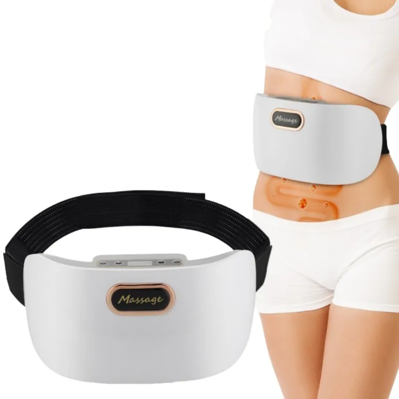 Bian stone Hot compress vibration slimming belly  fat burner abdominal waist massager belt