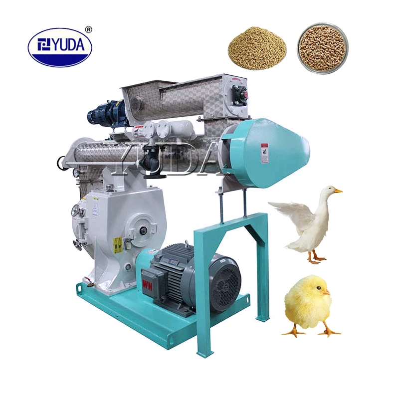 Poultry Feed Equipment Animal Feed Processing Machine Sheep Chicken Animal Feed Pellet Mill Pelletizer  55KW