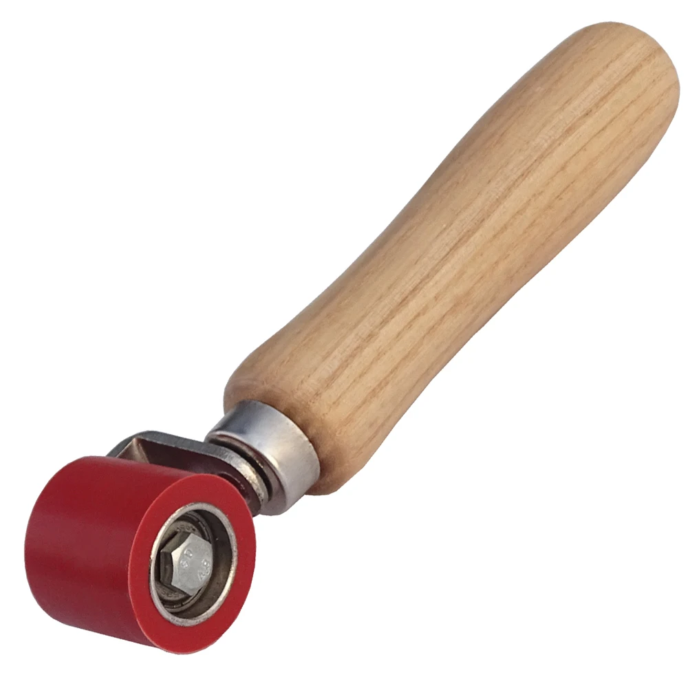 2024 Order 40mm Silicone High Temperature Resistant Seam Hand Pressure Roller Roofing PVC Welding Tool (red)