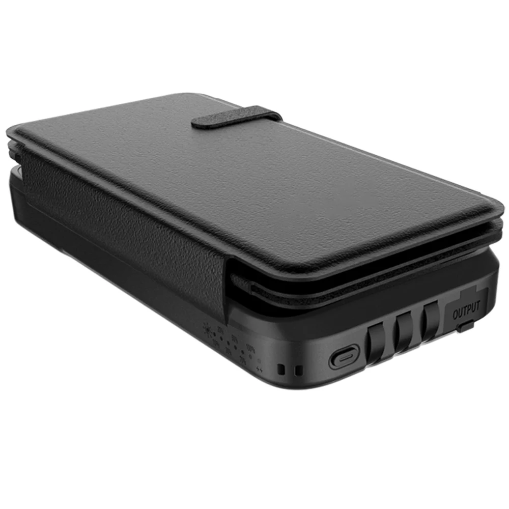 20000 mah Portable Wireless Charger Solar Power Bank Cell Phone Mobile Supply Foldable Solar Panel Powerbank with Flashlight